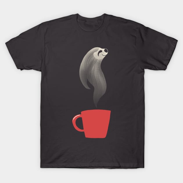 sloth coffee T-Shirt by Sachpica